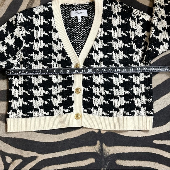DEREK LAM 10 CROSBY Houndstooth Cropped Wool Blend Cardigan🌸 - Picture 8 of 12